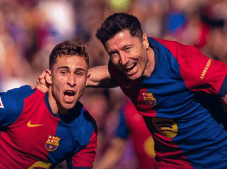 La doppietta di Lewandowski aiuta il Barcellona a continuare a guidare la Liga